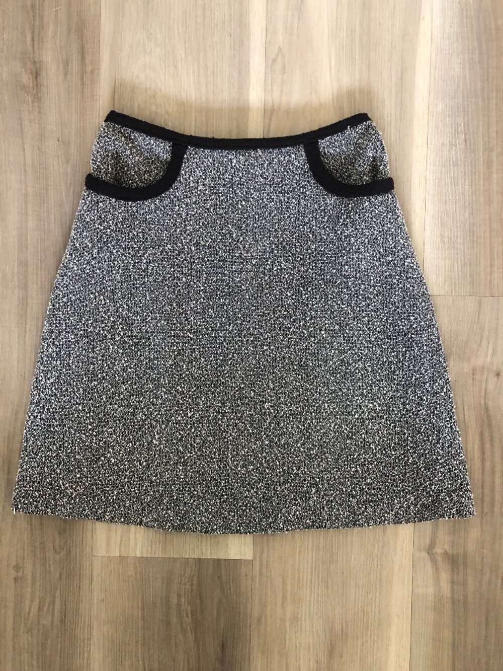 Naf Naf Vintage Heathered Gray Mini Skirt, European Size T 36
